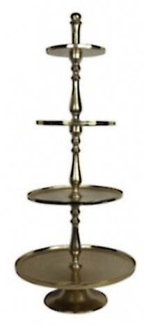 etag&egrave;re Lucy 53 x 128 cm staal goud