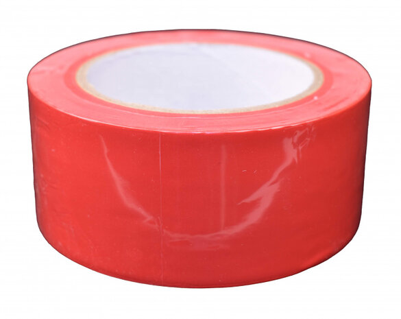 vloermarkeringtape 50 mm x 33 m PVC rood