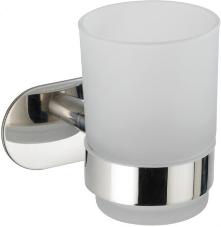 bekerhouder 9 x 9,5 cm RVS 2-delig
