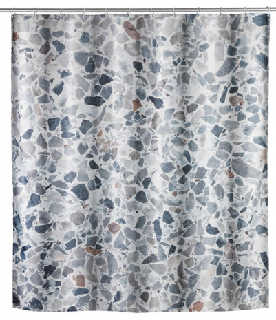 douchegordijn Terrazzo 200 x 180 cm polyester