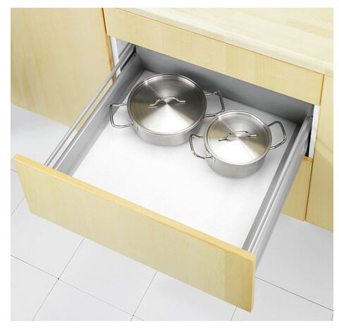 anti-slipmat noppen 150 x 50 cm EVA wit