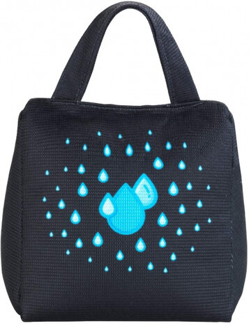 luchtontvochtiger/ deurstopper 12 x 13 cm polyester grijs