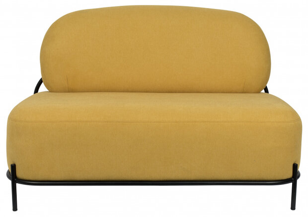 bank Polly 125 x 77 cm polyester geel
