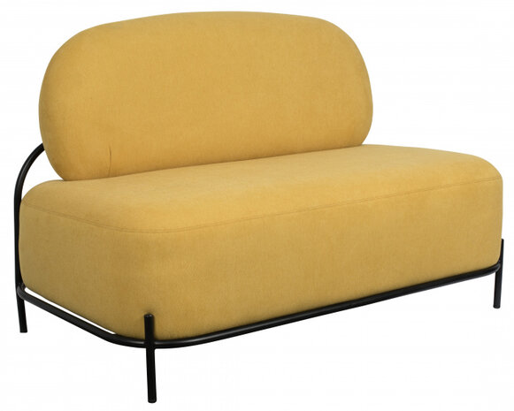 bank Polly 125 x 77 cm polyester geel