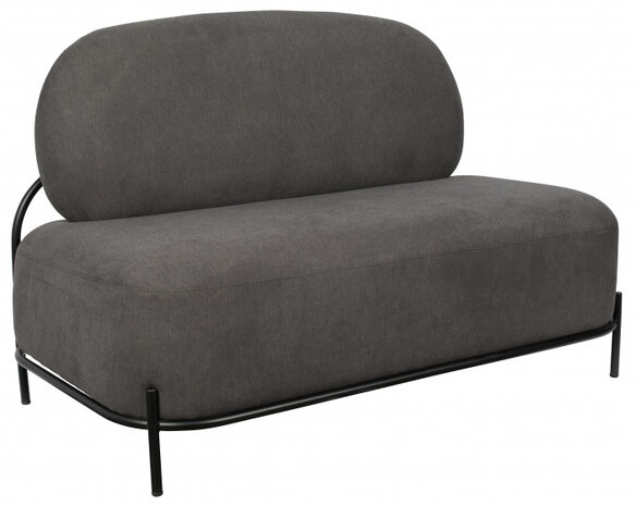 bank Polly 125 x 77 cm polyester donkergrijs