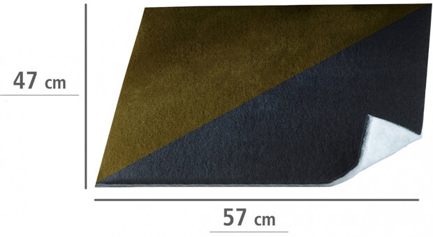combi-filter 57 x 47 cm polyester zwart