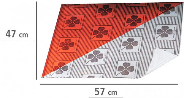 dampfilter 57 x 47 cm viscose wit/bruin 2 stuks