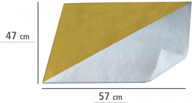 vetfilter 57 x 47 cm polyester wit