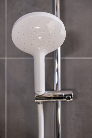 douchekop Automatic Cleaning waterbesparend 12 cm ABS wit