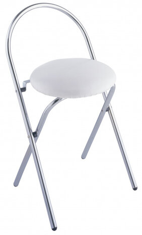 badkamerkruk Salerno 38 x 63 cm staal wit/chroom