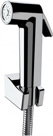 douchekop handdouche 12 cm ABS 3-delig zilver