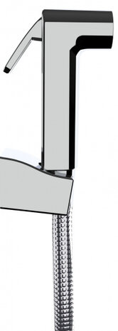 douchekop handdouche 12 cm ABS 3-delig zilver