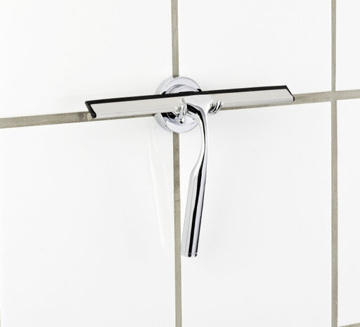 douchewisser Terni 24,5 cm staal chroom 2-delig