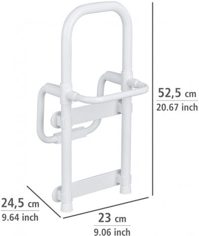 instaphulp Secura 23 x 52,5 cm aluminium wit