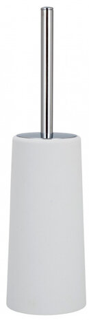 toiletborstel Vercelli 38 cm ABS wit/chroom 2-delig