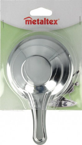 fonduebrander 16 cm RVS zilver