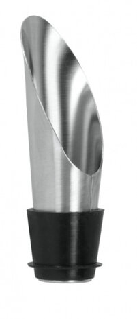 schenktuit 7 cm RVS/siliconen zilver