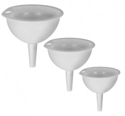 trechterset 7-9-11 cm wit 3-delig