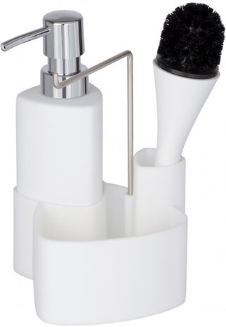 wastafelset Empire 250 ml 12,5 x 19 cm keramiek wit