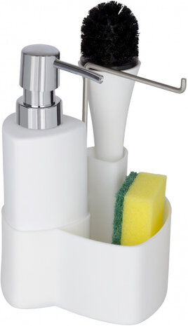 wastafelset Empire 250 ml 12,5 x 19 cm keramiek wit
