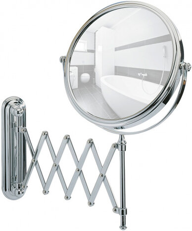 wandspiegel Deluxe 50 x 38 cm staal chroom