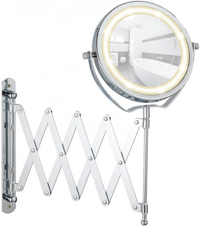 wandspiegel Brolo led 45 cm staal chroom