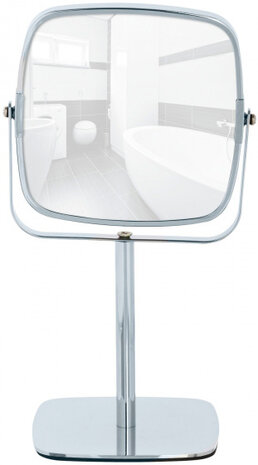 cosmeticaspiegel Kare 17 x 29,5 cm staal chroom