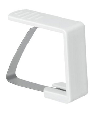 tafelkleedklemmen 5,1 x 4,3 cm wit 4 stuks