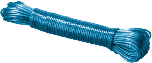 waslijn 20 meter blauw
