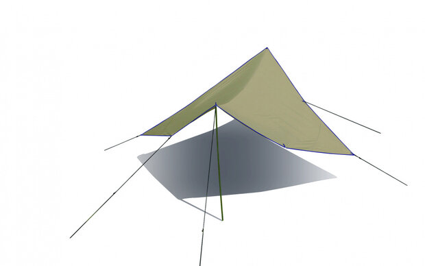 tent Turner 400 4 meter polyester beige
