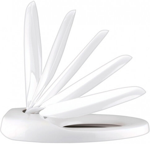 WC-bril Family 35,2 x 38 cm thermoplast wit