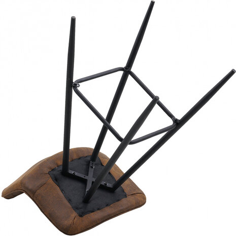 barkruk Pedro kunstleer 115 cm cognac