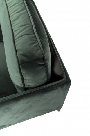 fauteuil Jasmin 80 x 92 x 86 cm fluweel groen