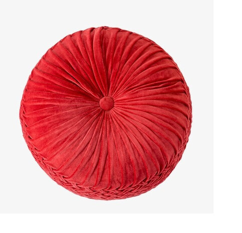 poef Lilly 50 x 50 cm textiel roze
