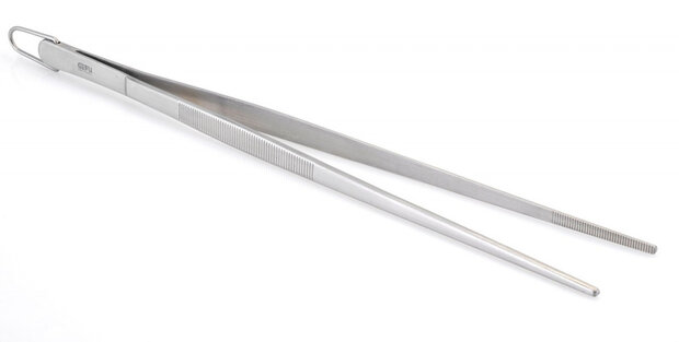 keukenpincet Soco 30,4 x 3,3 cm RVS zilver