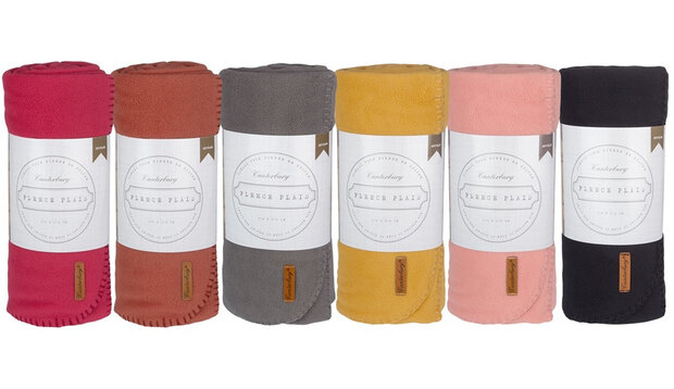 fleece-deken Cozy 150 x 130 cm fleece bruin