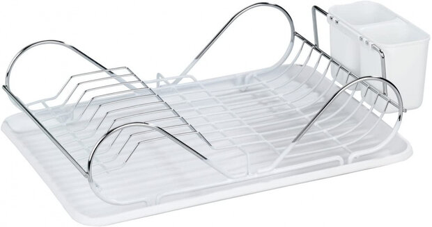 afdruiprek Clean 32 x 48 cm staal chroom
