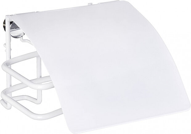 toiletrolhouder Classic Plus 14 x 9 cm staal wit