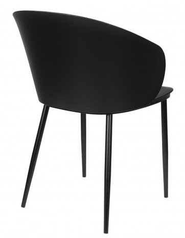 eetkamerstoel Gigi 81 x 57 x 53,3 cm zwart