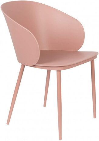 eetkamerstoel Gigi 81 x 57 x 53,3 cm zalmroze