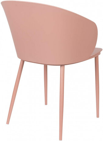 eetkamerstoel Gigi 81 x 57 x 53,3 cm zalmroze