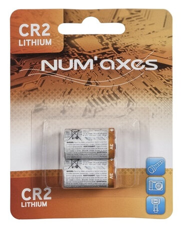 batterijen lithium CR2 3V 2 stuks