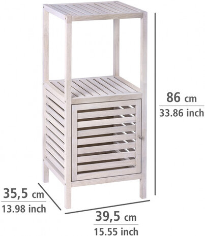 badkamerkast met deur Norway 39,5 x 35,5 x 86 cm hout wit