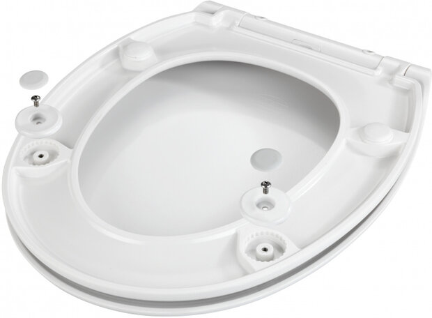 toiletbril softclose Rieti 44,5 x 37 cm duroplast wit