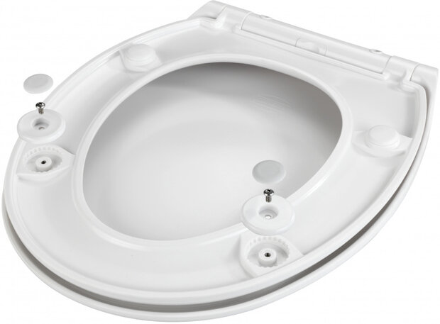 toiletbril softclose Gubbio 44,5 x 37 cm duroplast wit