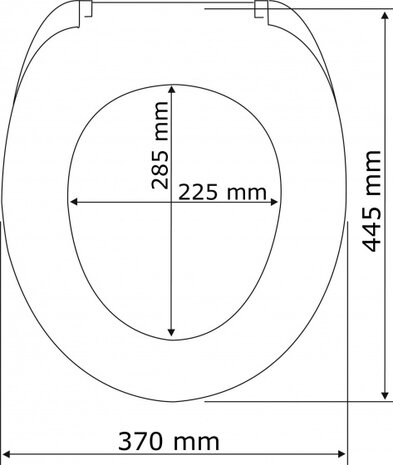 toiletbril softclose Gubbio 44,5 x 37 cm duroplast wit