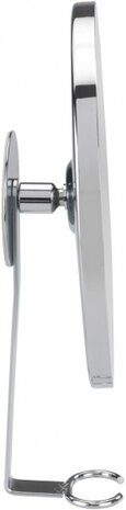 douchespiegel anti-condens 23 x 17 x 4 cm RVS zilver