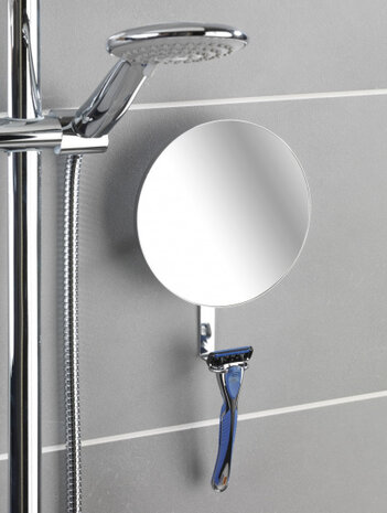 douchespiegel anti-condens 23 x 17 x 4 cm RVS zilver