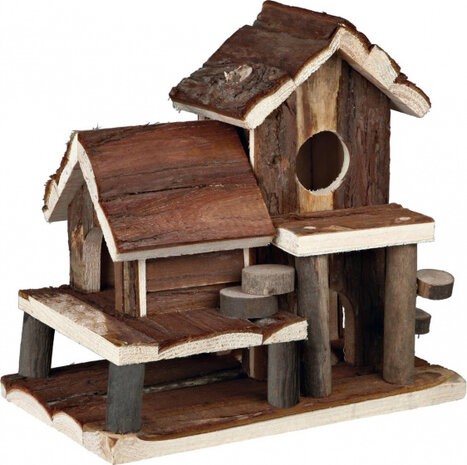 speelhuis Birte 25 x 16 cm hout bruin