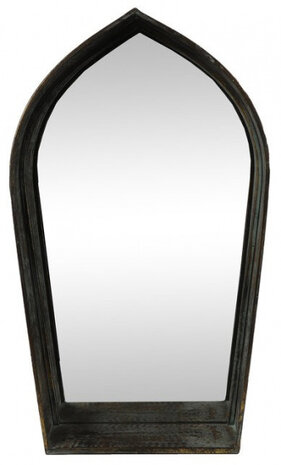 spiegel Quinten 42 x 73 cm metaal/glas grijs